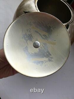 Paul Haustein WMF Ikora Pot et son couvercle en métal peint et laqué art déco