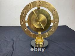 Pendule Bayard 8 Day Art Deco En Laiton