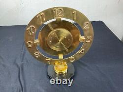 Pendule Bayard 8 Day Art Deco En Laiton