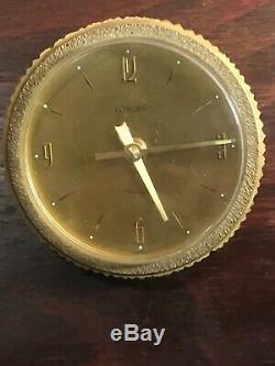 Pendule / horloge de bureau LANCEL vintage en laiton 70'S