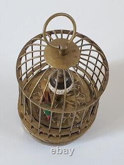 Petite Cage Oiseau réveil Automate Small Bird Cage Alarm Clock Automaton