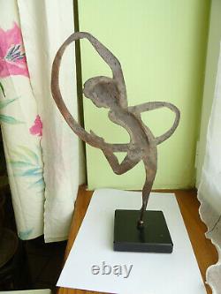 STATUE bronzelaiton femme nue 35cm H! Magnifique! Art deco art nouveau