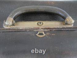 Sacoche valise mallette cuir art nouveau art-déco 1900 1930 belle époque