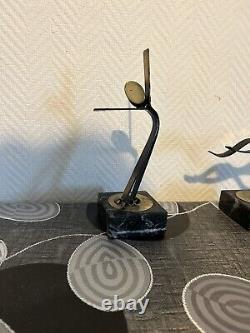 Set Of 3 Sclupture Art Deco Minimalist